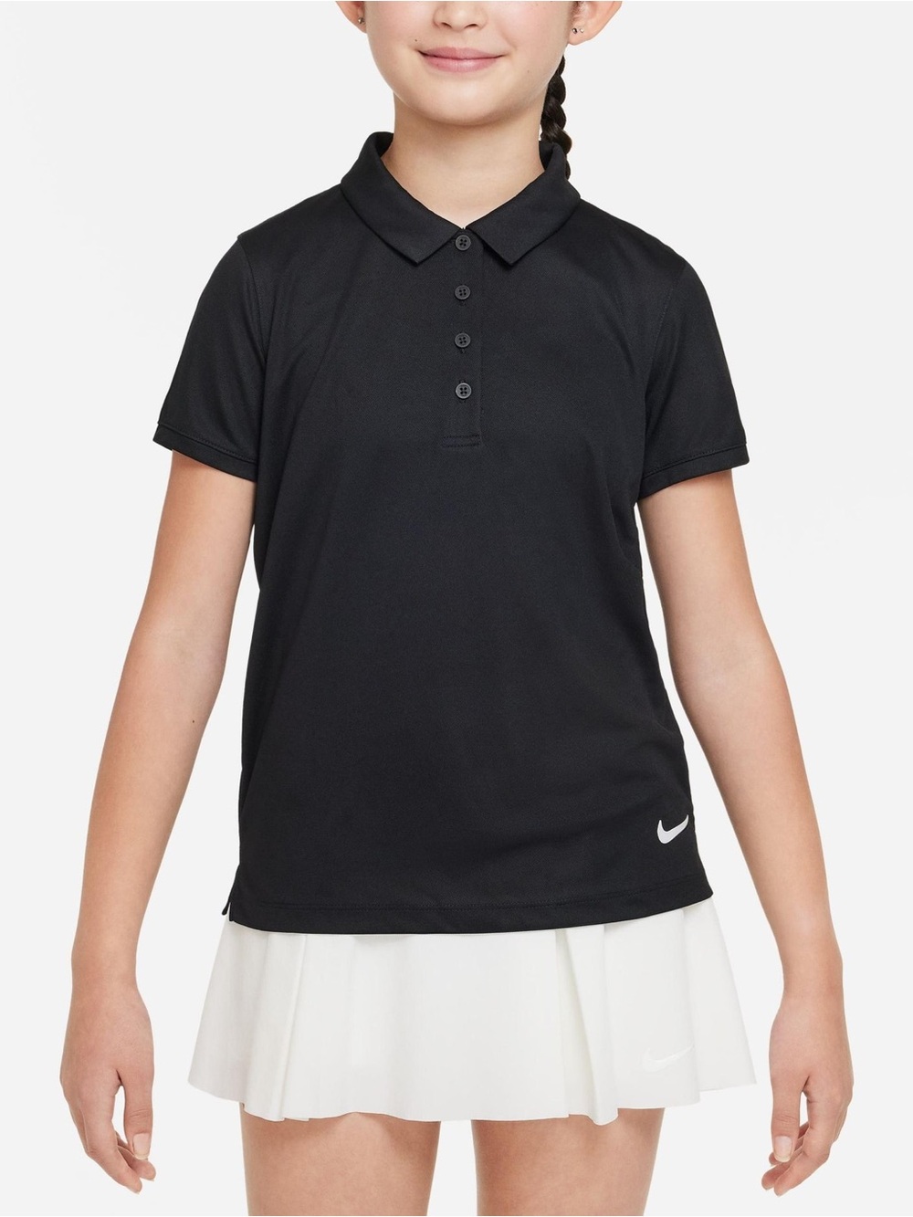 Nike Girl’s Core Club Polo, Size Large, Black, GUC, Golf, Tennis
